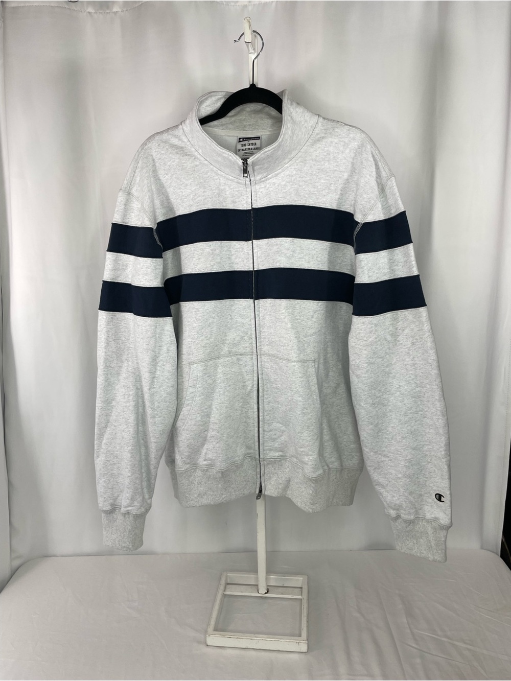 Champion x Todd Snyder Zip Sweatshirt Jacket XXL Gray Navy Full Zip